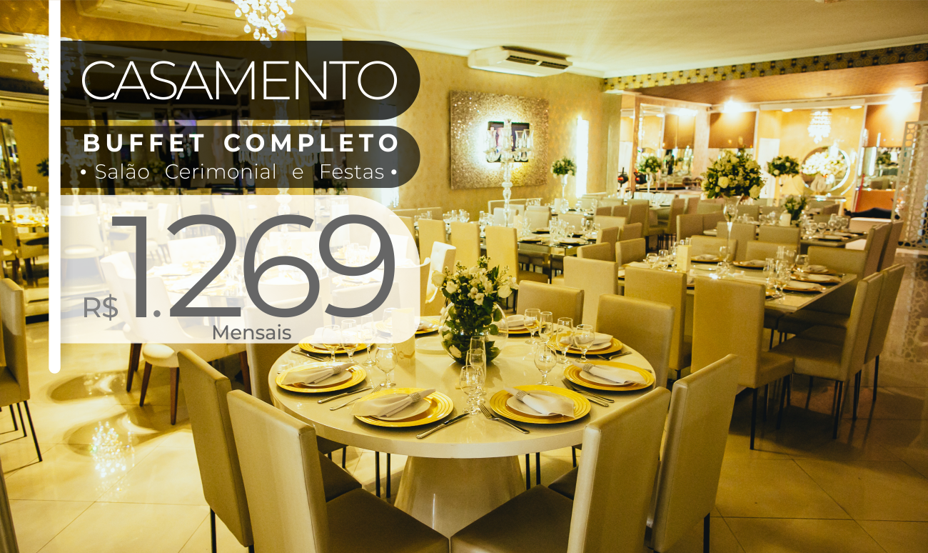 Buffet de Casamento Completo por Mensais de R$ 1269 | Evian Eventos